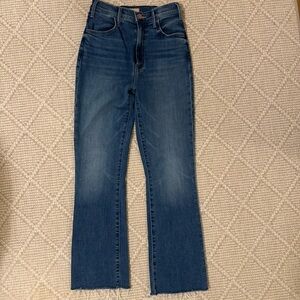 Mother jeans. The Hustler ankle fray. Size 27.